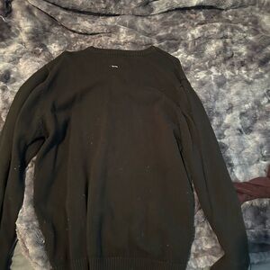 Black square/tiled heavy sweater